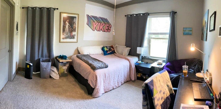 Bedroom after cleaning